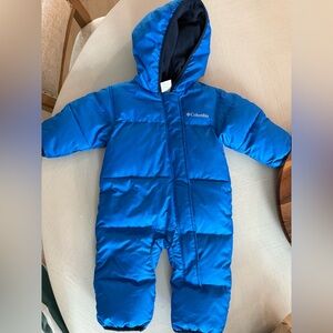 Columbia Bright Blue 3-6 month Snuggly Bunny Suit